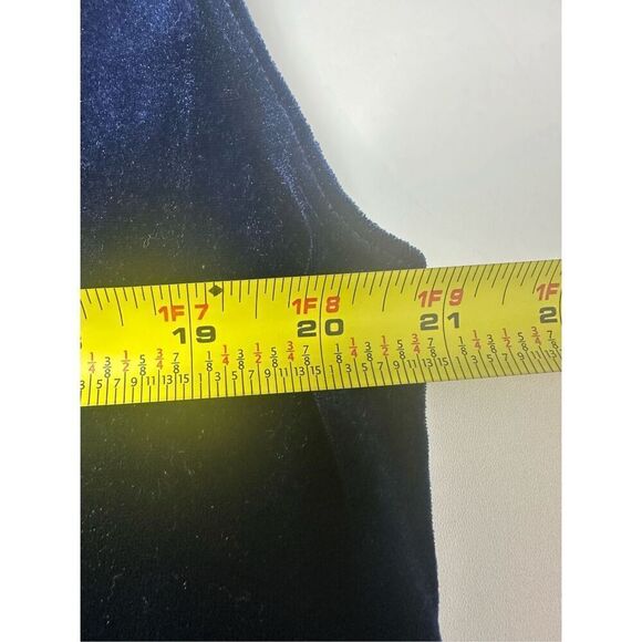 California Concepts Women’s Velour Sleeveless Maxi Dress Blue Size XL See Notes - Picture 13 of 15